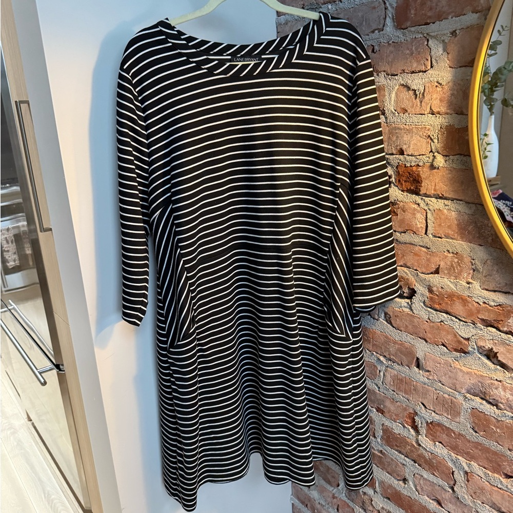 Black and White Striped Dress